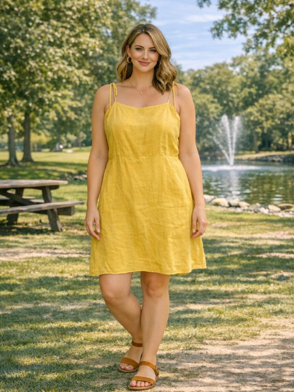 Old Navy NWT Yellow Tie-Strap Summer Dress